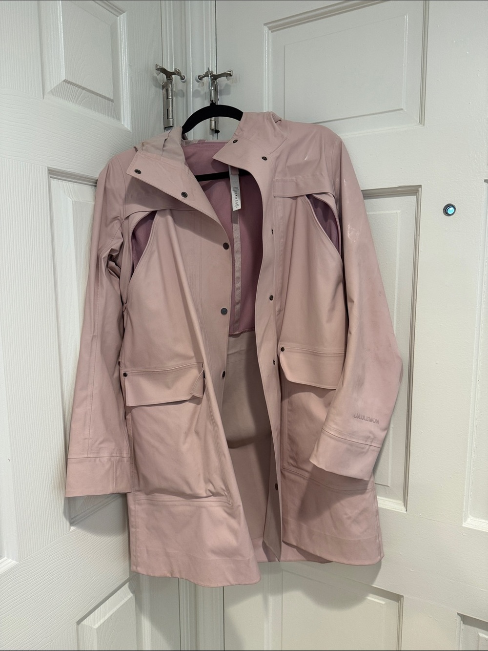 lululemon athletica Blush Pink Trench Raincoat